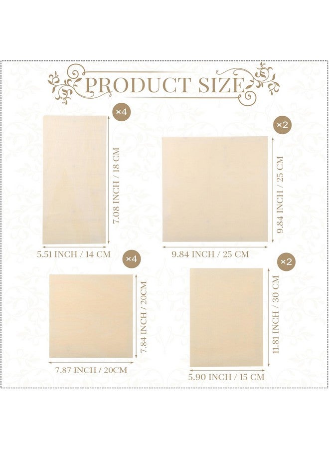 Youyole Wood Canvas Boards Unfinished Wooden Panel Boards Wood Paint Pouring Panels For Painting Drawing Home Decor (4 Sizes 12) - Image 2