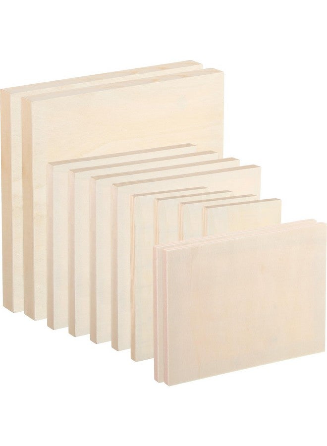 Youyole Wood Canvas Boards Unfinished Wooden Panel Boards Wood Paint Pouring Panels For Painting Drawing Home Decor (4 Sizes 12) - Image 1