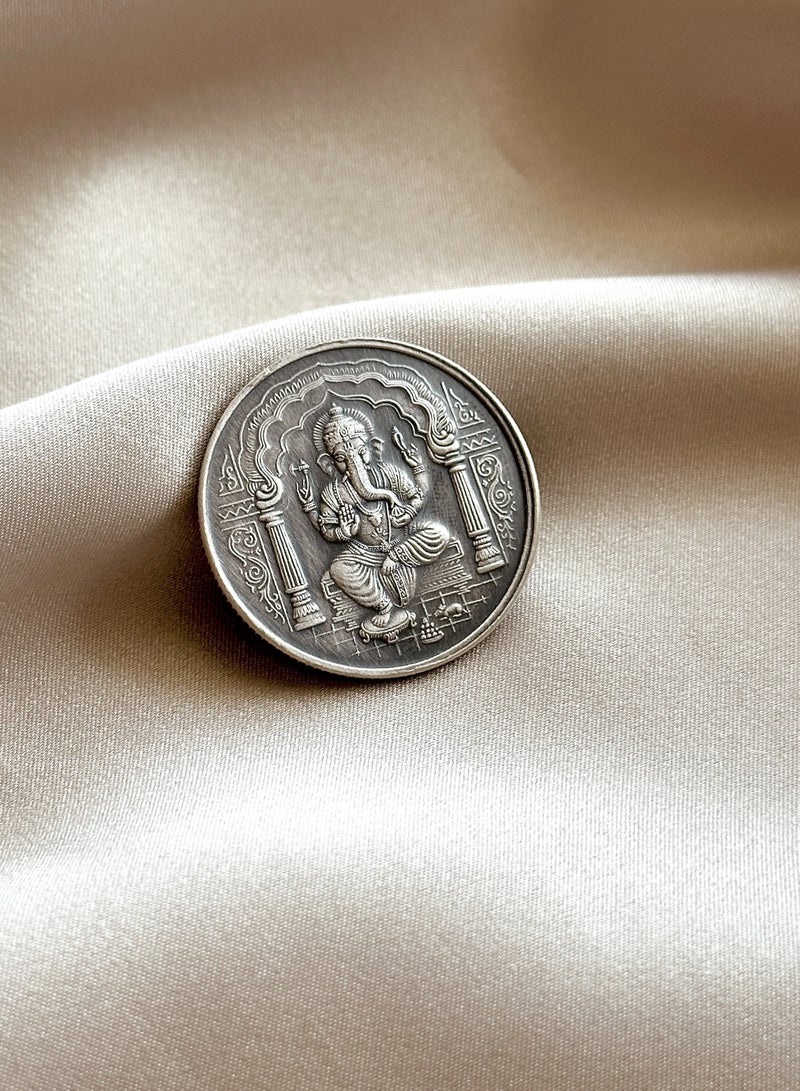 N Gopaldaas 10 gram Antique finish | Pure 999 Silver coin - Image 1