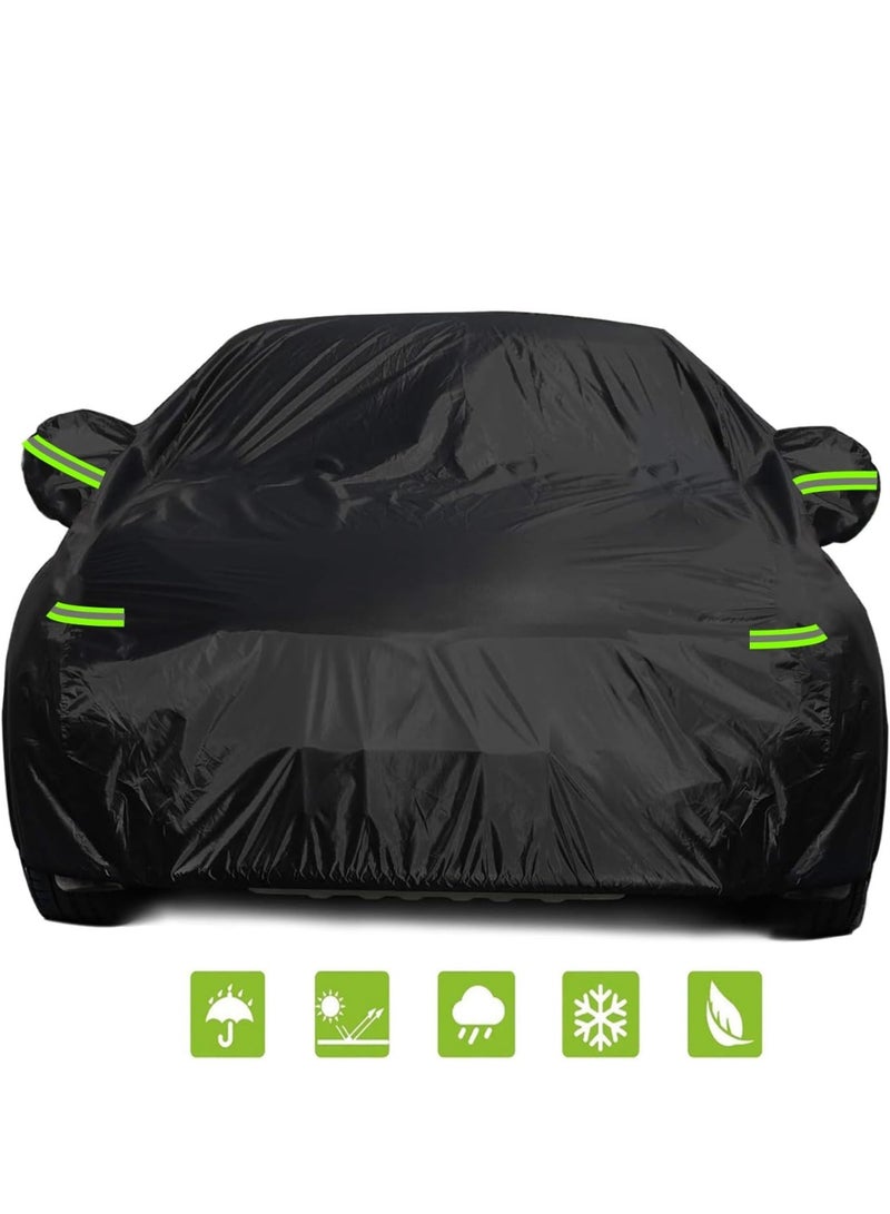 Gasin Full Car Cover Sunscreen UV Protection Indoor Outdoor Sunscreen Heat Protection DustWind/Water/Weatherproof Anti-UV Scratch-Resistant Sedan Universal Suit Rainproof and Dustproof Thickened - Image 1