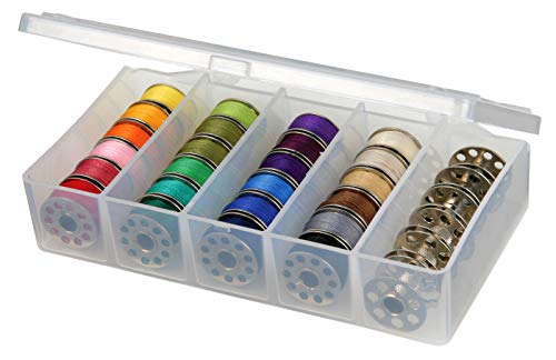 ArtBin 8155AB SewLutions Bobbin Box Sewing Bobbin Organizer 1 Plastic Storage Case Clear