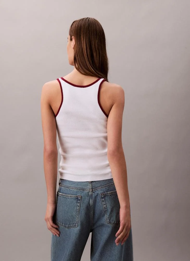 Calvin Klein Jeans Logo Color Block Tank Top