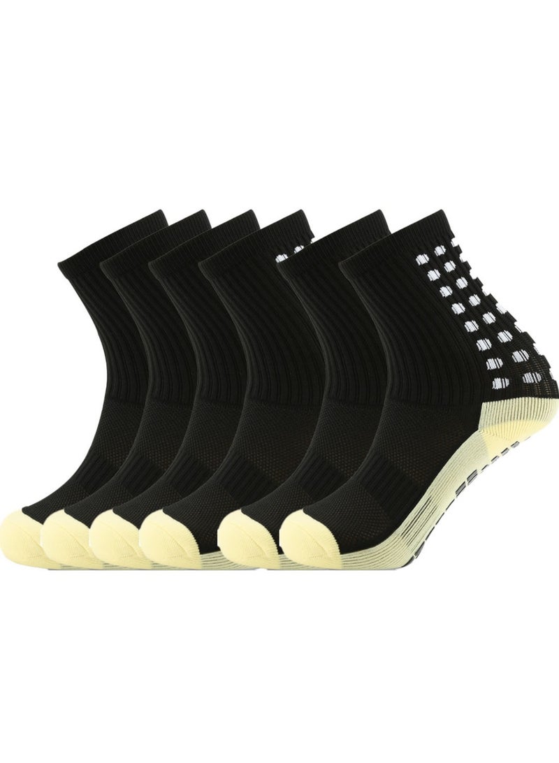 Generic 3 Pairs of Non-Slip Grip Pads for Men's Football and Basketball Socks  - Image 1