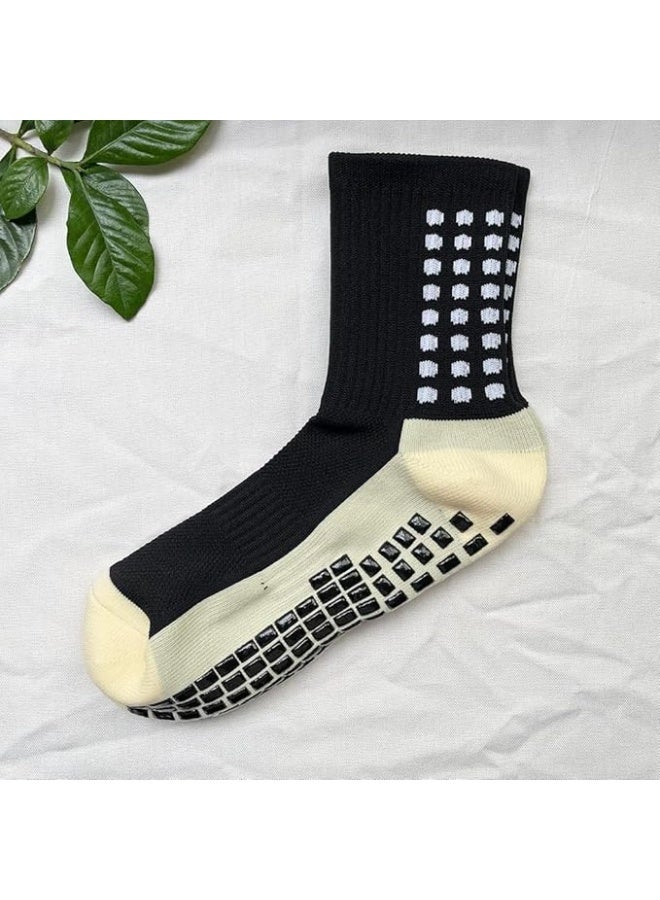 3 Pairs of Grip Socks, Tight Fitting Grip Socks Football Socks Wear-Resistant Football Non-Slip Football Men for Training - Image 5