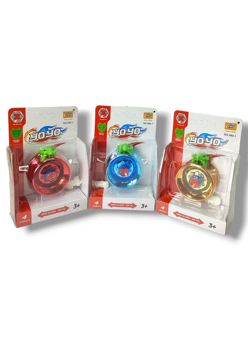 Yoyo - High quality metal yo-yo with design, high speed, full of fun, multi-colour widescreen children's play - Image 1