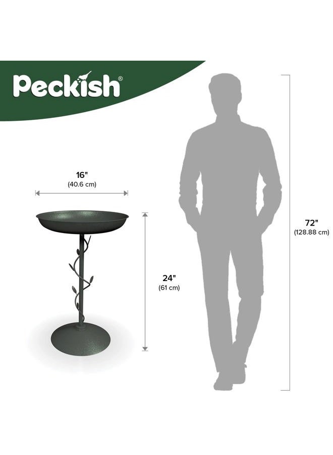 GARDMAN Peckish Secret Garden Bird Bath, Green - Image 5