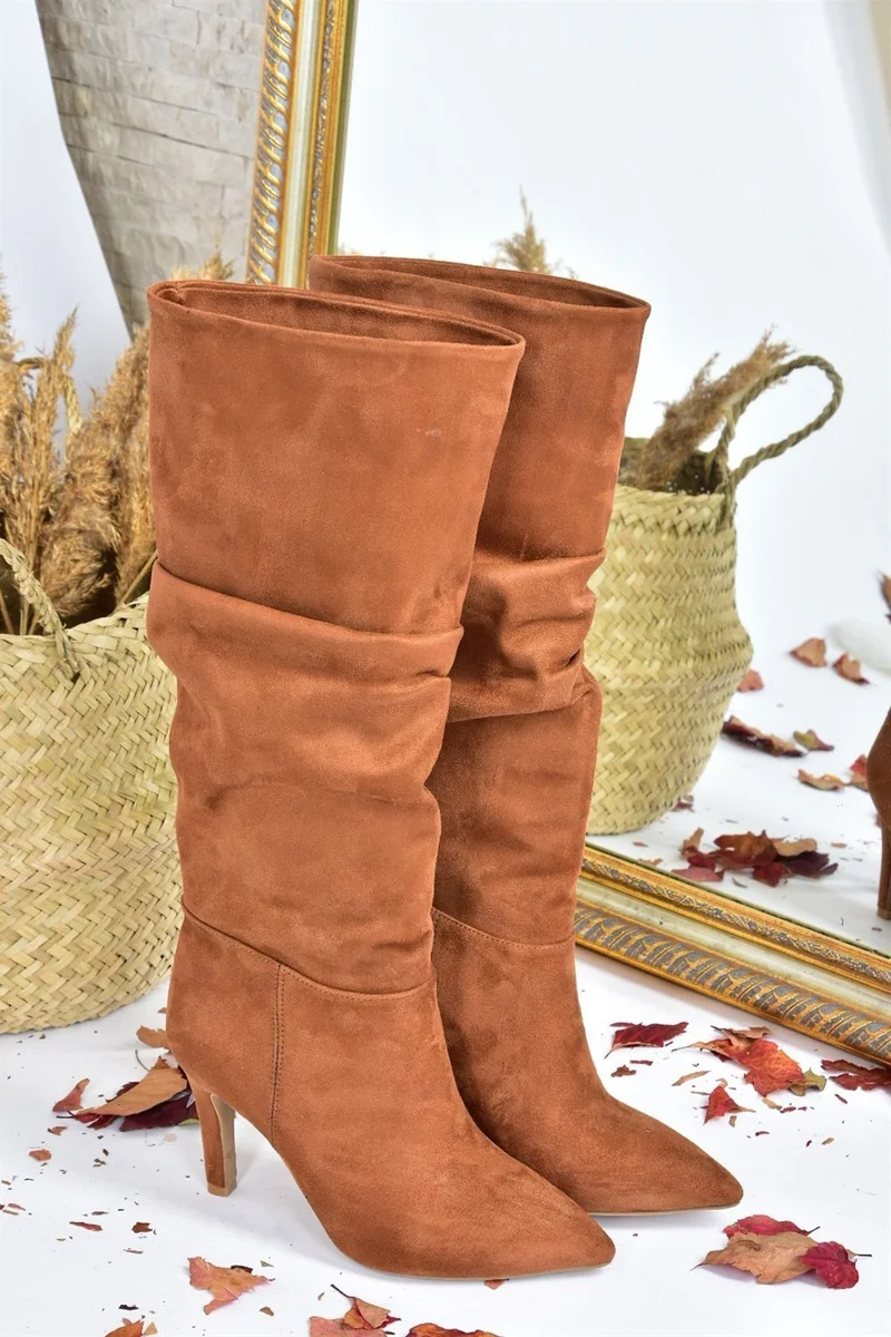 Fox Shoes Women's Suede Thin Heeled Boots L404868002