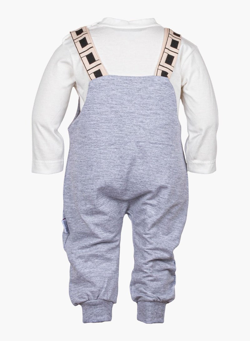 BABYCARA Ultra Comfortable 100 Percent Turkish Cotton Toddler Overalls Unisex Printed Design with Convenient Button Closure for Ages 3 to 12 Months Perfect for Daily Wear or Special Occasions  - Image 4