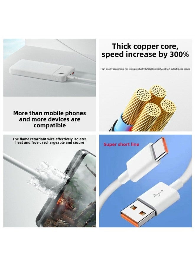 [3C Certification] Fast Charging Data Line Applicable To Huawei OPPO Xiaomi Vivo Charging Line Android Universal Flash Charging Line-Color:Excellent Quality 4a Compatible Fast Charging Micro Interface_1 0.3m Cable Tc Ultra Short Cable - Image 1