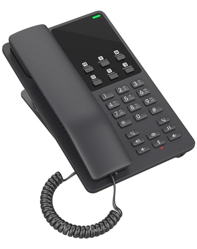 Grandstream هاتف IP فندق Grandstream GHP621 | 2 خطوط، 2 حسابات SIP | محول الطاقة غير متضمن | أسود - Image 2