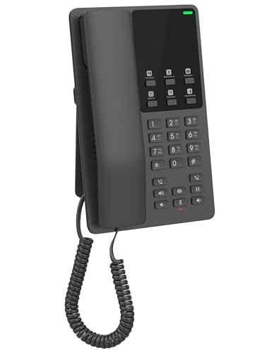 Grandstream هاتف IP فندق Grandstream GHP621 | 2 خطوط، 2 حسابات SIP | محول الطاقة غير متضمن | أسود - Image 3