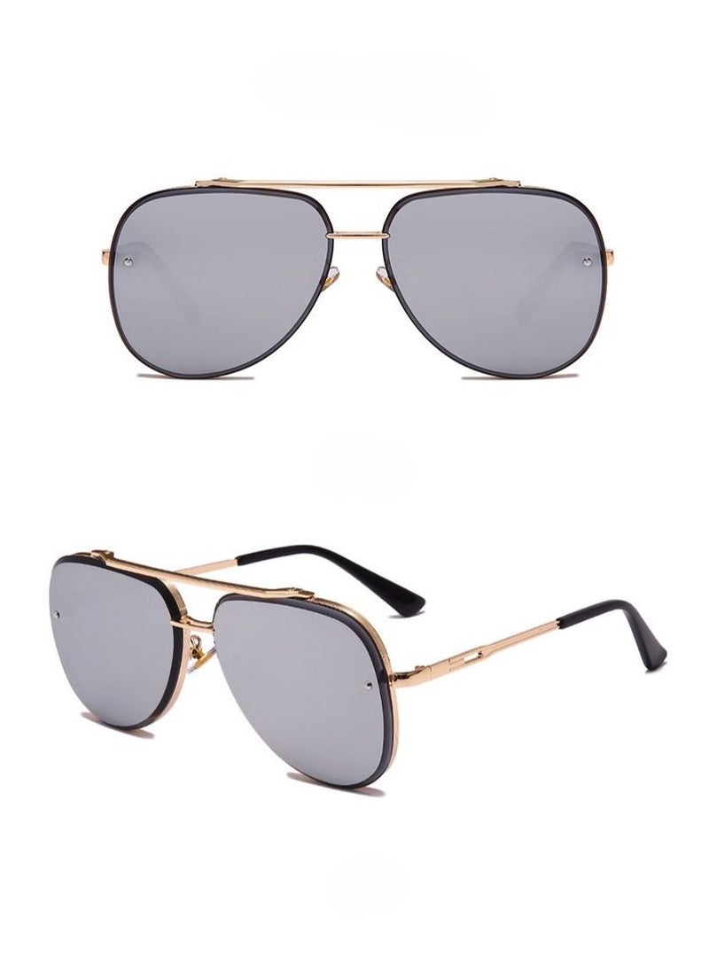 HDCRAFTER - New Gradient Lens Metal Frame Sunglasses - Image 1