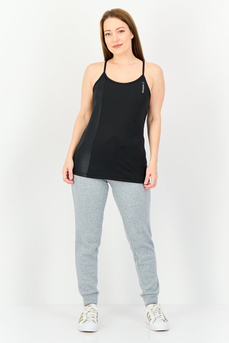 Reebok قمصان تدريب بلا أكمام للنساء، سوداء - Image 4