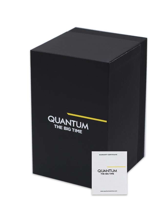 Quantum Men's Chronograph Tonneau Shape Silicone Wrist Watch HNG949.652 - 45 mm  - Image 4