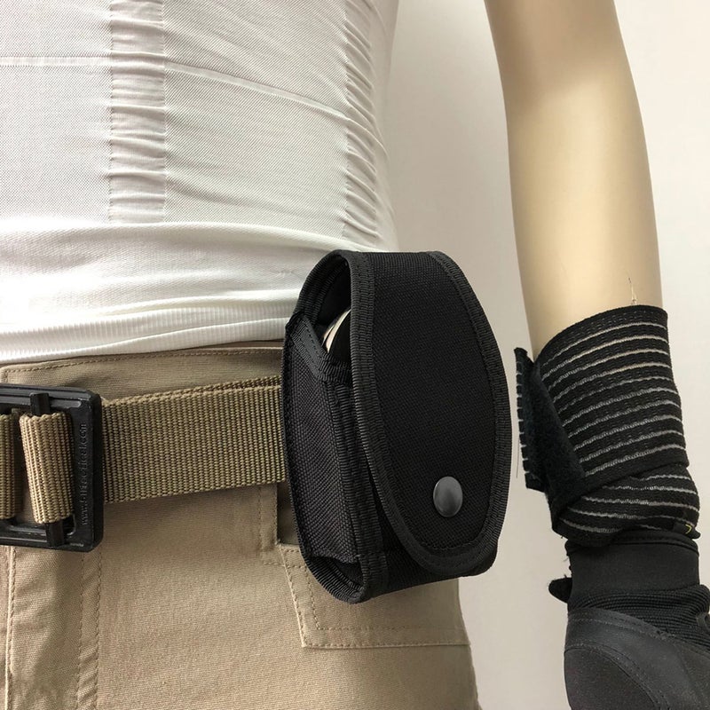 Handcuff Holder Snap Handcuff Sheath Holster Cuff Case Pouch with Belt Loop - Image 5