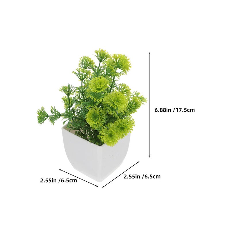 4pcs Realistic Artificial Plants Fake Bonsai and Faux Greenery for Kitchen Bathroom and Bookshelf Decorations - Image 5