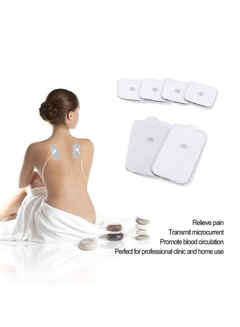 Generic Physiotherapy Massage Patch Button Button Rectangular Electrode Massage Patch Self-adhesive Non-Woven Fabric Patch Two Piece Set of Physical Therapy Massage Patch  - Image 2