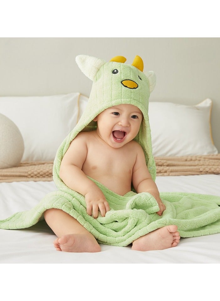 TEN-M JOURNEY Baby Hooded Bath Towel, Natural Cotton Bamboo Baby Towel, Ultra Absorbent Baby Towel with Ears, Soft Baby Stuff Shower Gifts for Babies, Infant, Toddler and Kids Calf Style - Image 1