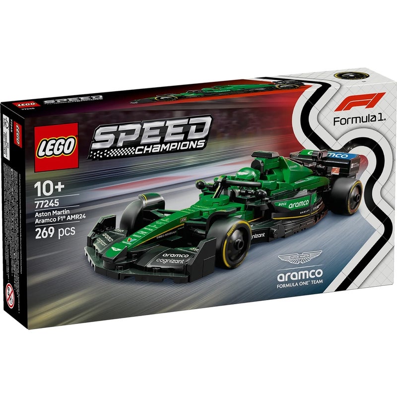 LEGO - Speed Champions Aston Martin Aramco F1 AMR24 Race Car 269 Pieces - 77245 - Image 1