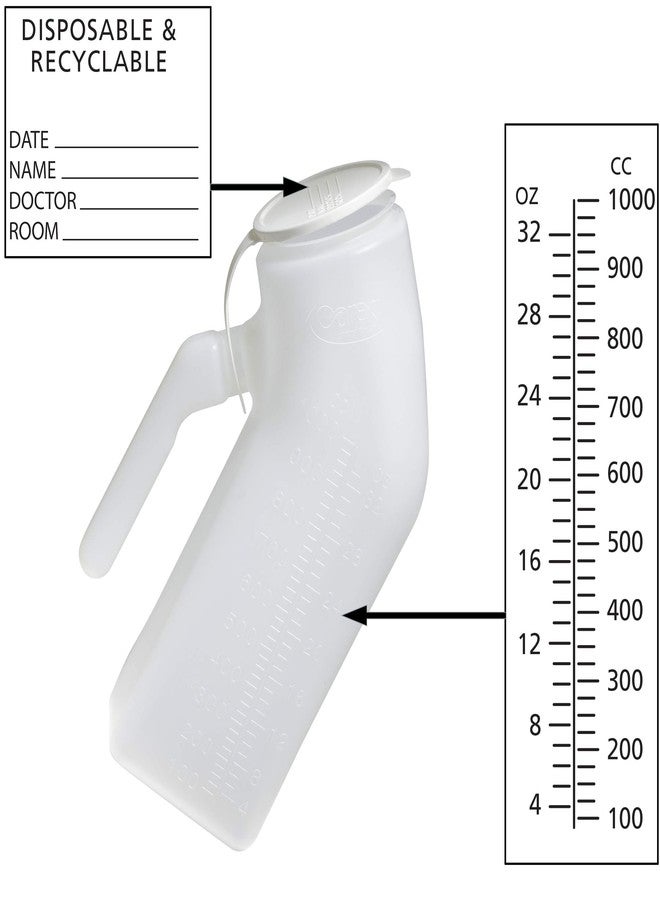 Carex Portable Urinal For Men - Male Urinal and Travel John - Plastic Urinal - Image 2