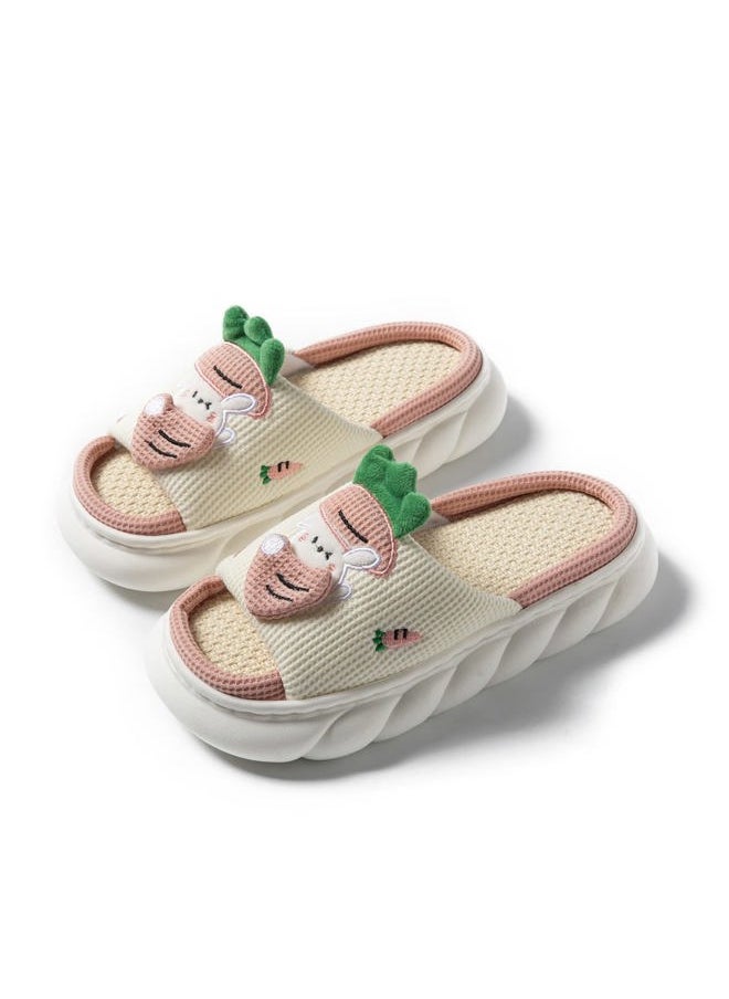 Yoroka Women's Cartoon Sandals Cute Animal Shape Slippers,Thick Sole Soft Home Outdoor Slippers  - Image 1