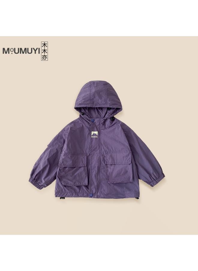 Children's Autumn Waterproof Jacket Children's Clothing Korean Boys' Hooded Jacket Baby Children's Cushion