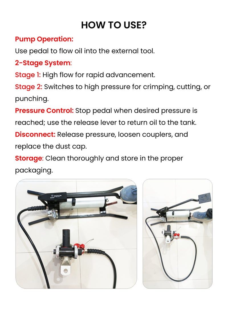 مارتل مضخة القدم الهيدروليكية - Image 3