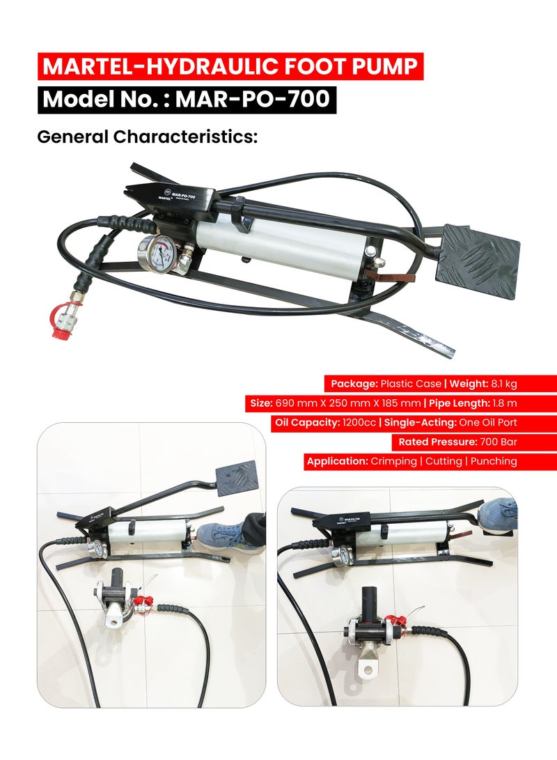 مارتل مضخة القدم الهيدروليكية - Image 2