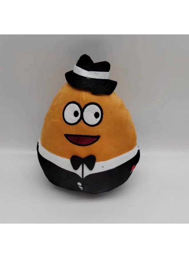 Triangular Pumpkin Plush Toy Soft Stuffed Doll Alien Game Surrounding Cartoon Character Gift PP Cotton Filled Triangular Plushie-Specifications:Yellow Triangle-Color:Single Vacuum - Image 3