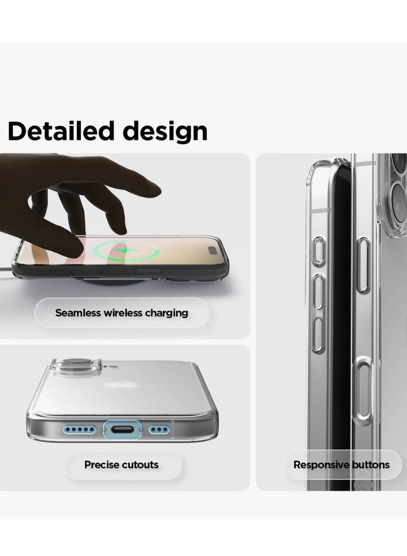 كريستال جراب هاتف شفاف لهاتف آيفون 17 - غطاء TPU صلب رفيع للغاية مقاوم للصدمات، جراب خلفي واقٍ شفاف تمامًا مقاوم للاصفرار مع حماية للكاميرا - Image 5