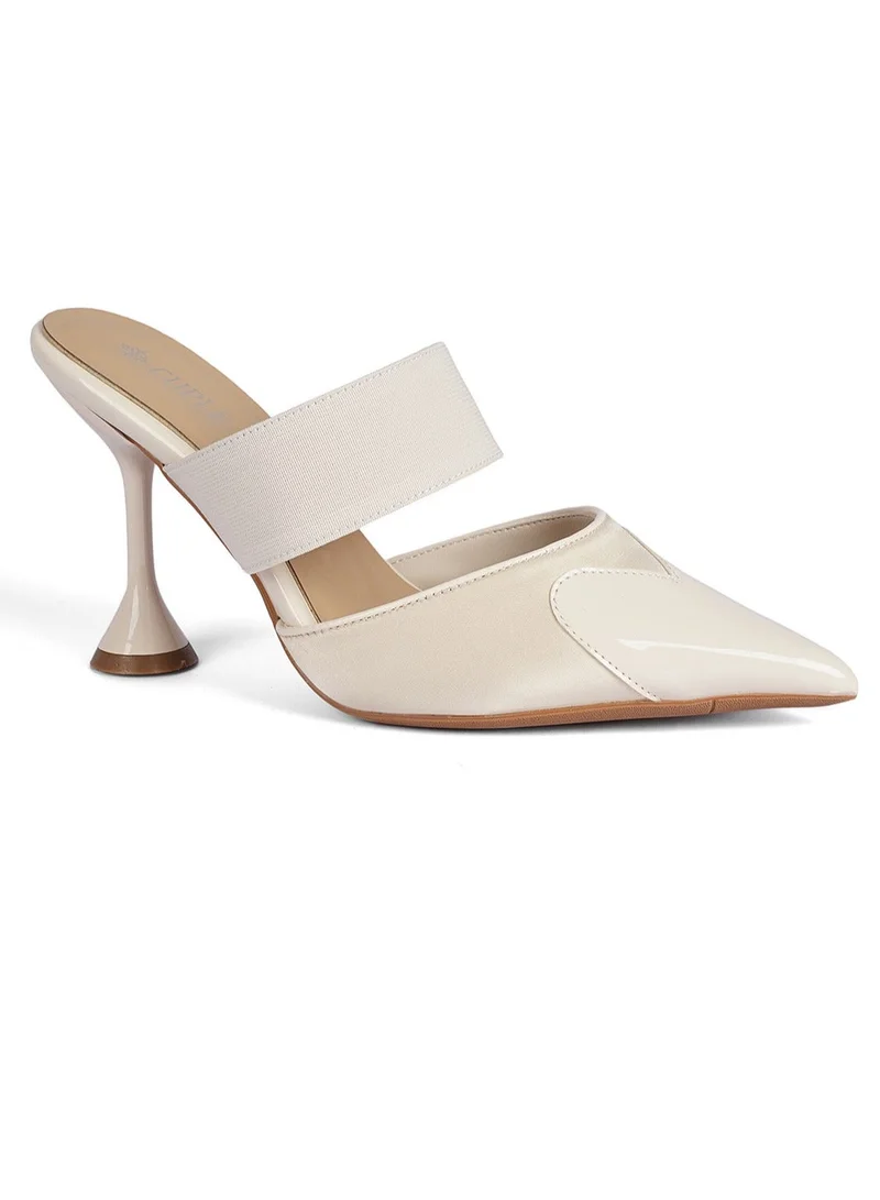 Cuple Ladies Heeled Festive Mules