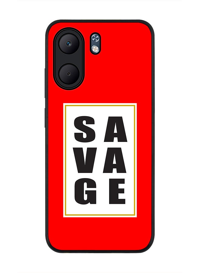 Stylizedd For Oppo A5x 5G / A5x 4G Case,Slim fit Camera Protection, Shockproof Thin Phone cover  - Savage