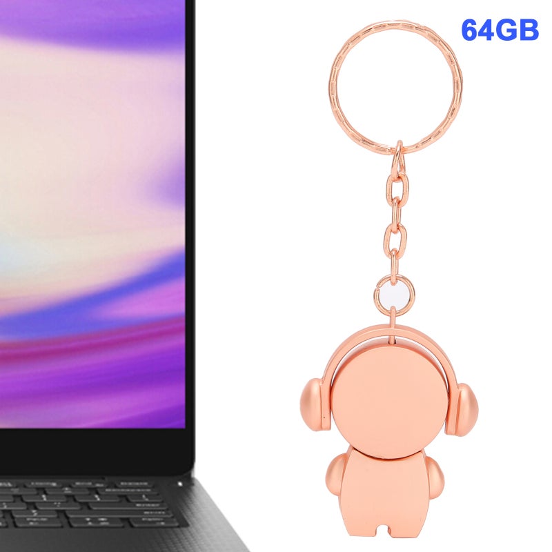 USB 2.0 Flash Drive - High-Speed Transmission Plug And Play Rose Gold Cartoon Car U Disk for Office Use, File Backup, Kids Gifts - Image 5