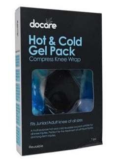 docare Hot Cold Gel Pack For Knee Reusable Therapy Wrap For Pain Relief Flexible And Adjustable  - Image 1