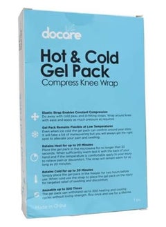 docare Hot Cold Gel Pack For Knee Reusable Therapy Wrap For Pain Relief Flexible And Adjustable  - Image 3