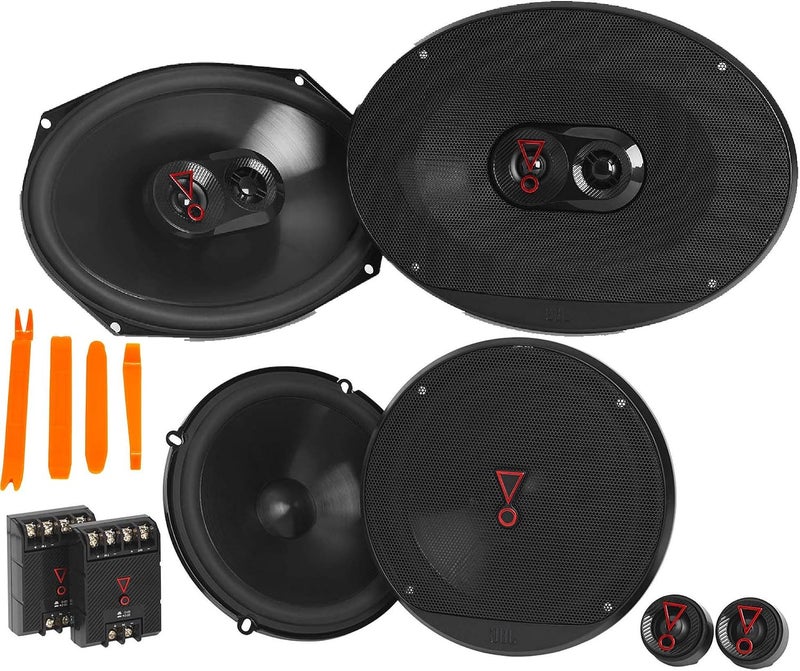 JBL STAGE3 Bundle: 1 Pair Stage3 9637AM 6x9 3-Way Speakers + 1 Pair Stage3 607CAM 6.5" 2-Way Component Speakers - Image 1