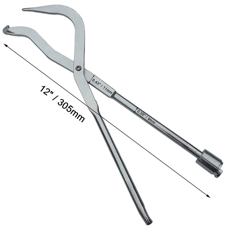 ESreake Brake Spring Pliers - Drum Brake Shoe Return Spring Install & Remove Double Ended Pliers Installer & Remover Tool - Image 2