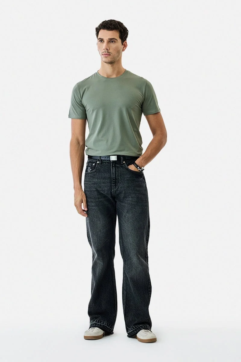 سنيتش تيشيرت بقصة عادية مطاطي