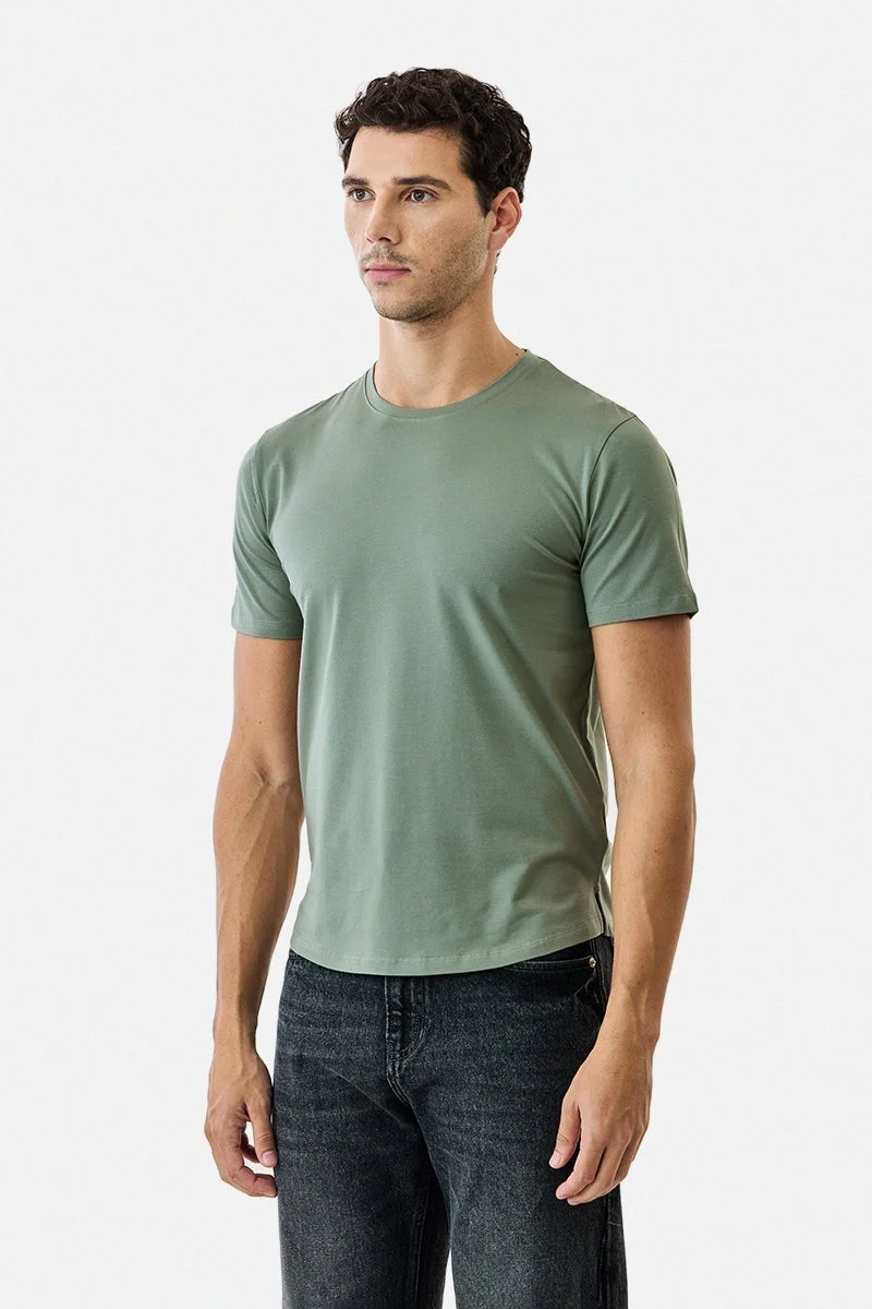 سنيتش تيشيرت بقصة عادية مطاطي