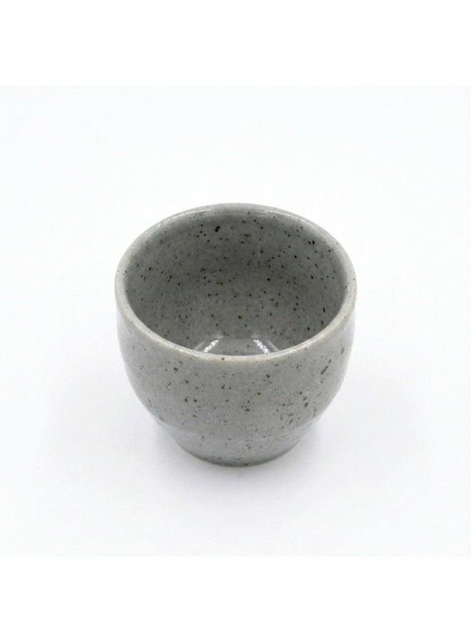 Ariane Premium Fine Porcelain Globe Dip Pot, Artisan Pebble Collection, 7cl, Pebble Grey Speckled - Image 1