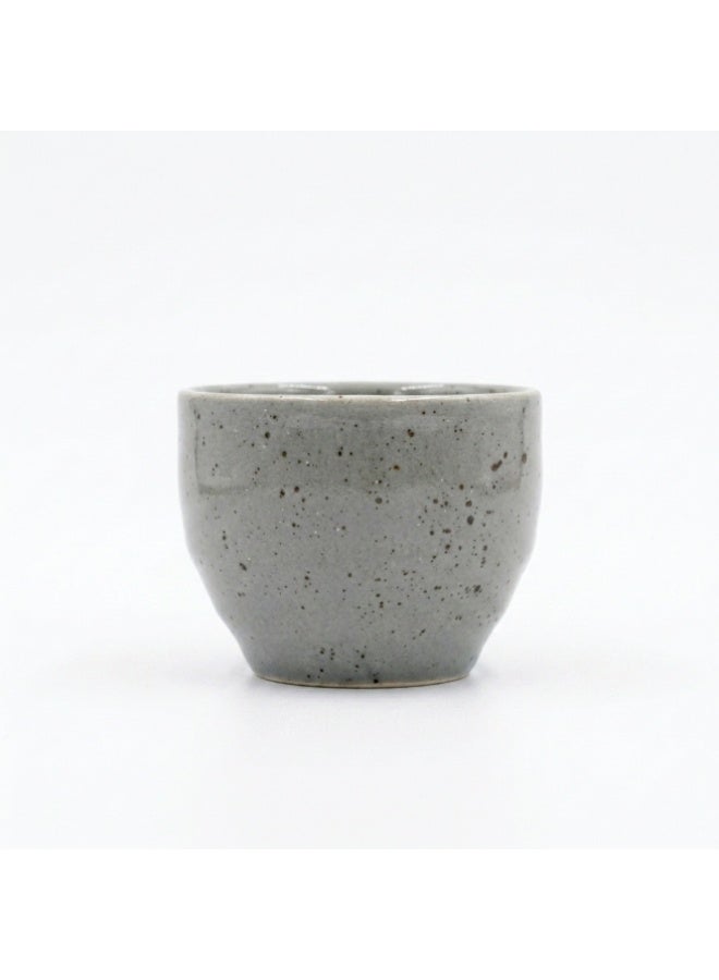 Ariane Premium Fine Porcelain Globe Dip Pot, Artisan Pebble Collection, 7cl, Pebble Grey Speckled - Image 3