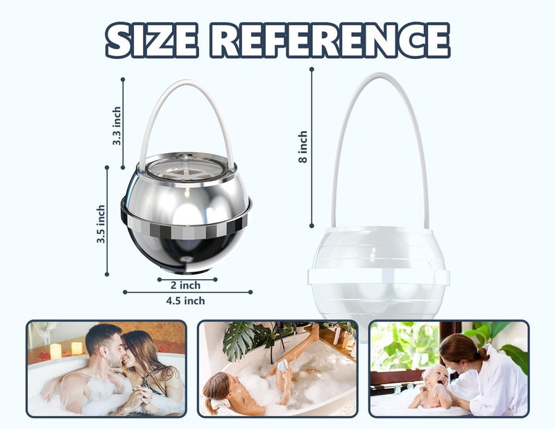 SHLLKTTRY Bathtub Water Filter for Tub with Overflow,2,500 Gallons of Filtration,8 Stages Bath Filter,Remove contaminants,Chlorineand Fluoride,HardWater Softener,BPA Free(Upgrade Version),Chrome - Image 4