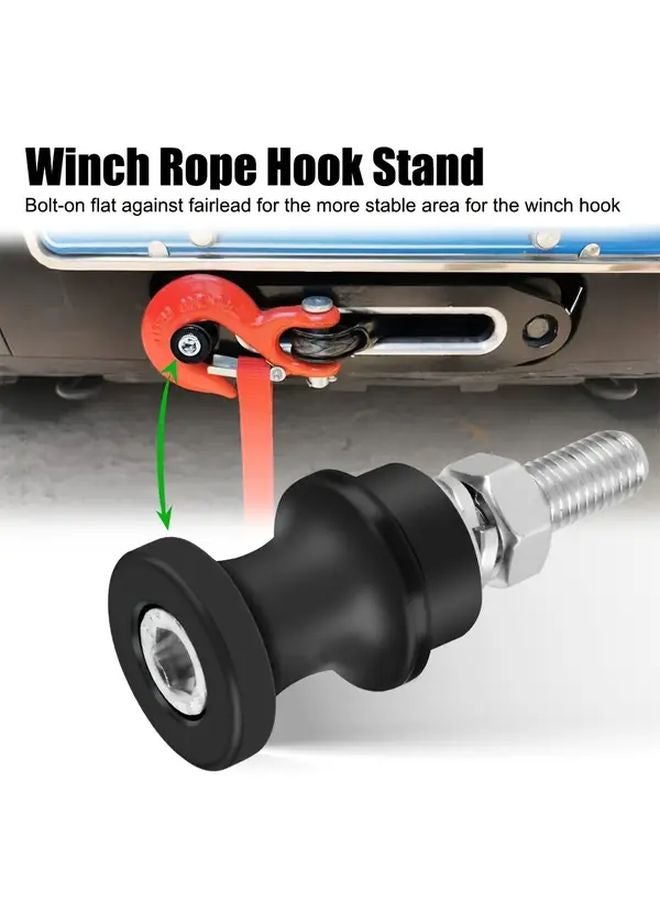 خطاف رافعة من سبائك الألمنيوم الأسود سريع التثبيت مناسب لبراغي القلاووظ مقاس ٣/٨ و ١/٢ بتركيب مثبت - Image 5