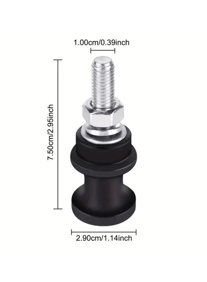 خطاف رافعة من سبائك الألمنيوم الأسود سريع التثبيت مناسب لبراغي القلاووظ مقاس ٣/٨ و ١/٢ بتركيب مثبت - Image 3