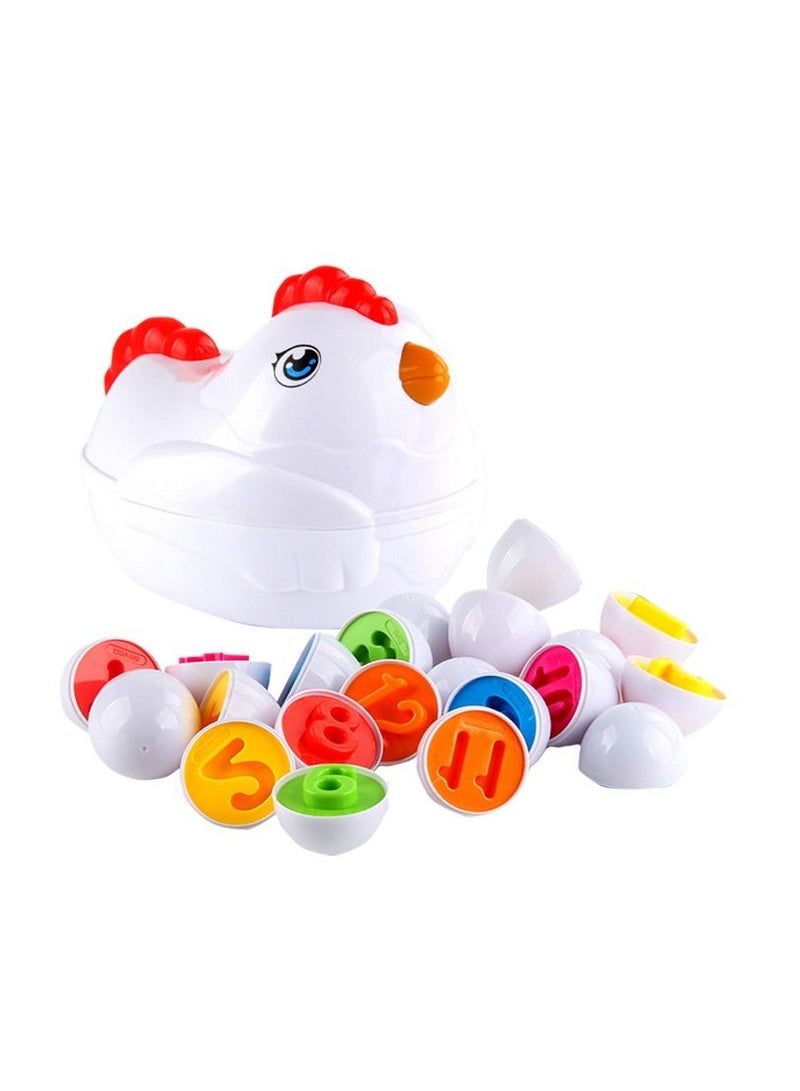 Y&D Toddler Chicken Toy Fine Motor Skills Matching Eggs Best Color And Digit Sorter Egg Toys  - Image 1
