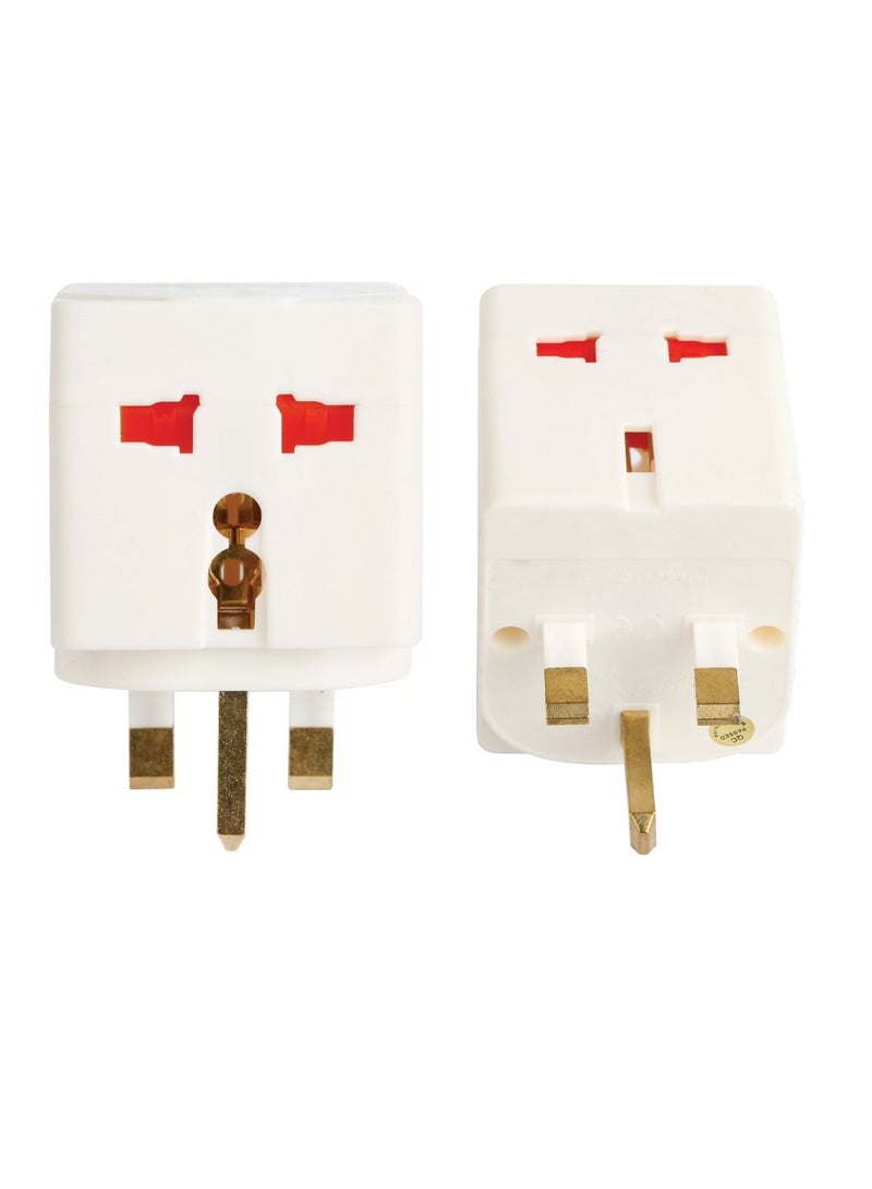 Terminator Pack Of 4 Pcs 3-Way Universal Multi Plug Socket Adapter Multicolour - Image 4