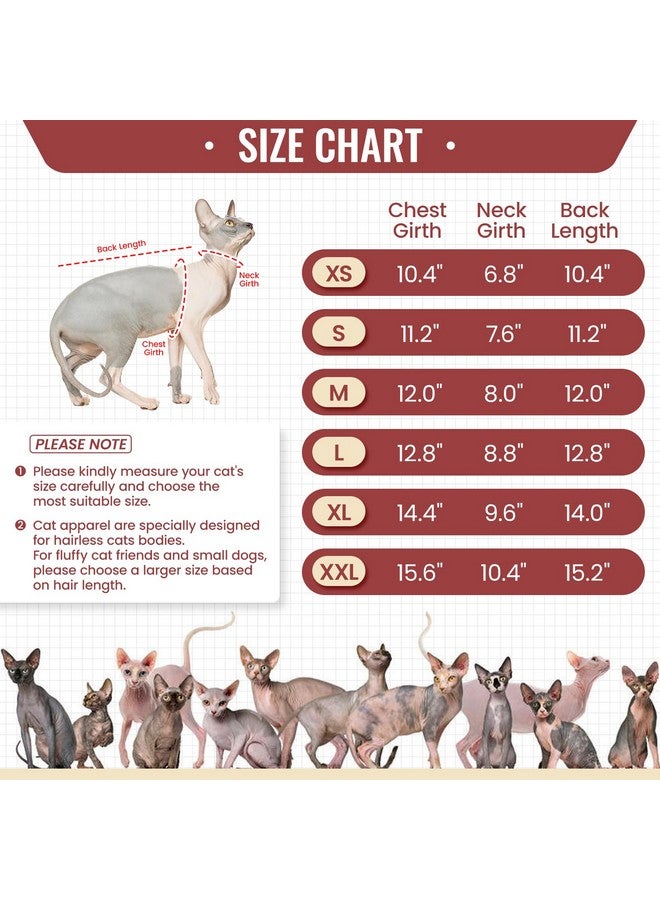 DENTRUN DENTRUN Sphynx Hairless Cats Shirt Pullover Kitten T-Shirts, Breathable Cat Wear Turtleneck Sweater Adorable Cat's Clothes Vest Pajamas Jumpsuit - Image 3