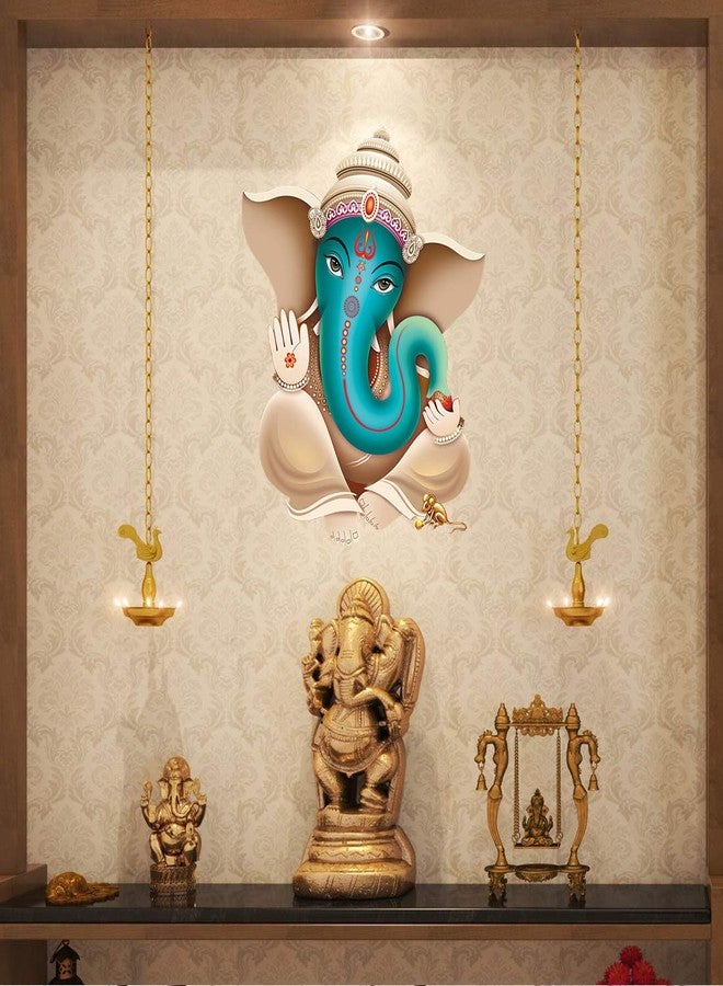 Rangoli ملصق جداري كبير من الفينيل بتصميم رانجولي ديني (متعدد الألوان، 50 أو 70 سم)، ذاتي اللصق - Image 2