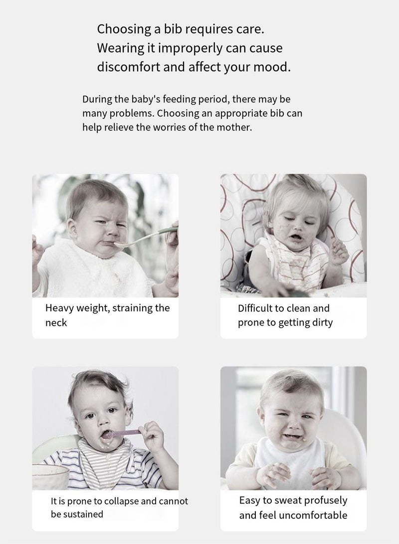 Happy Baby Silicone Baby Bib, Baby Food Bib - Image 3