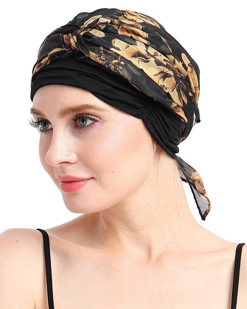 FocusCare Chemo Turban Pre-Tied HeadWrap Scarves Cancer Headwear - Image 3